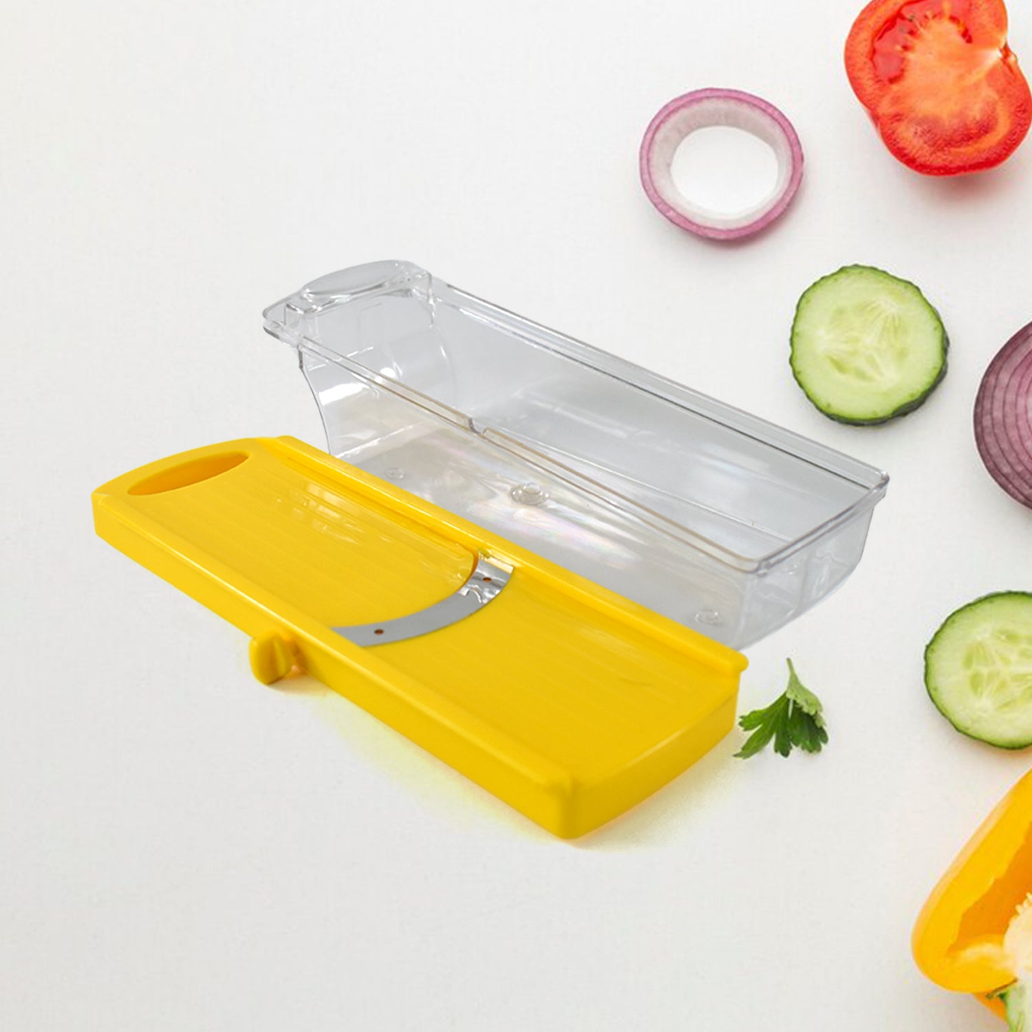 Big Multipurpose Vegetable And Fruit Slicer (Yellow  1 Pc) Big Multipurpose Vegetable And Fruit Slicer (Yellow  1 Pc)